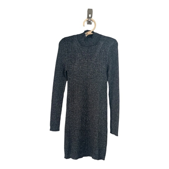 Nadina Sweater Dress in Black & Silver
Metallic by Steve Madden NEW Size XS - Picture 3 of 15